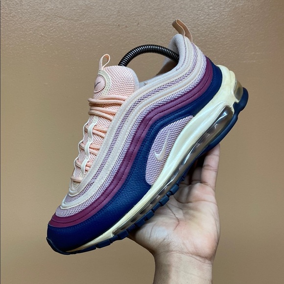 Nike Air Max 97 Crimson Tint/Plum Chalk-Blue Void - Picture 11 of 17